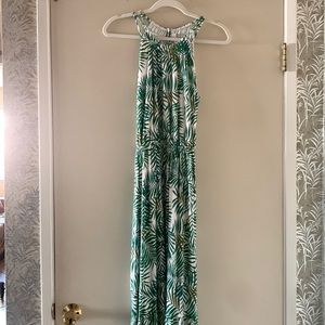 Loft tropical summer dress XS